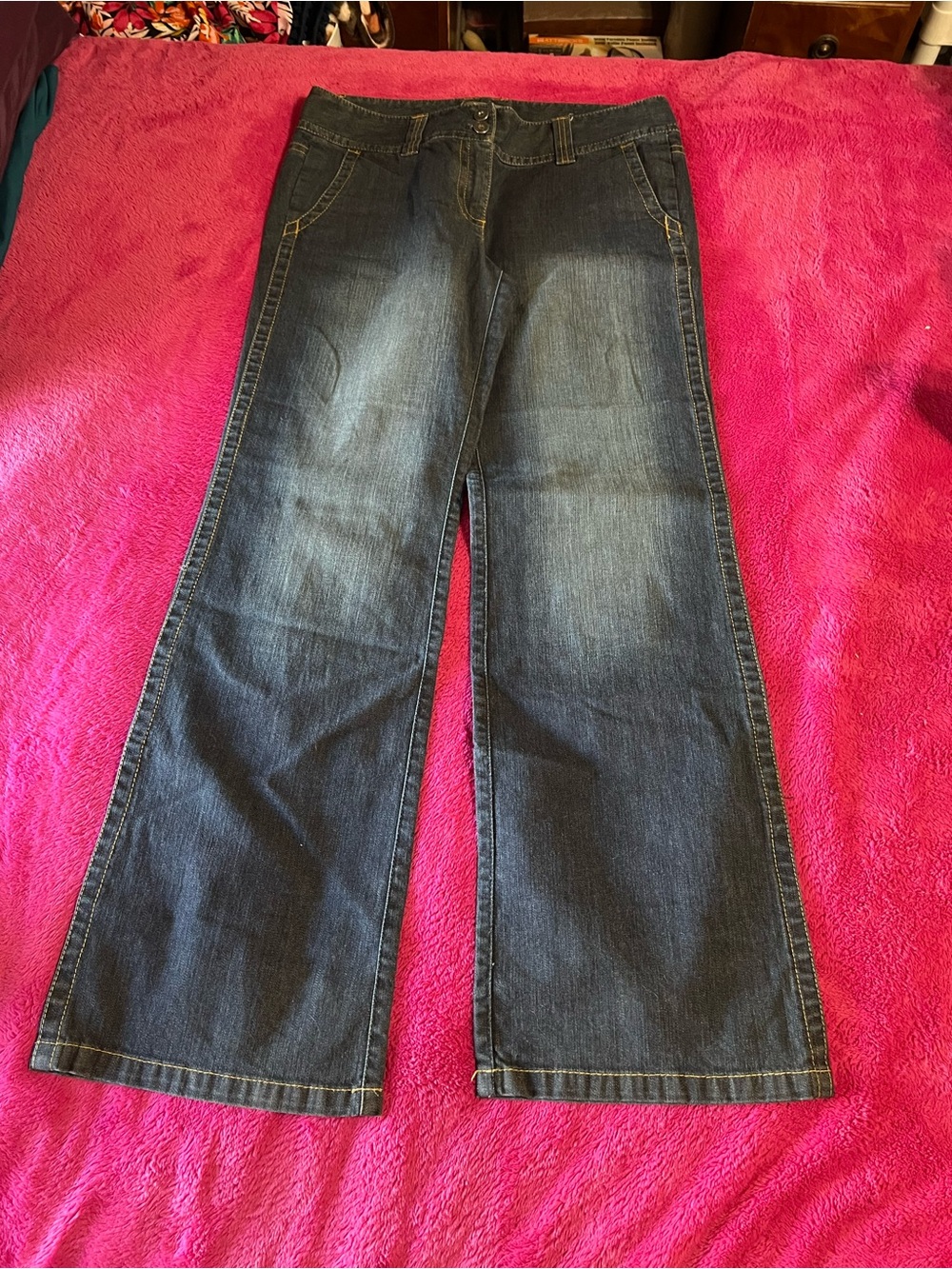 Ann Taylor Slim Fit Dark Blue Denim Jeans